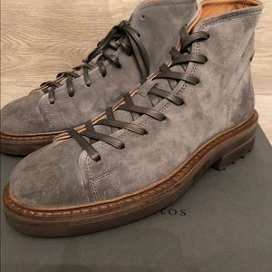 John Varvatos Boots gray suede size 7 US
